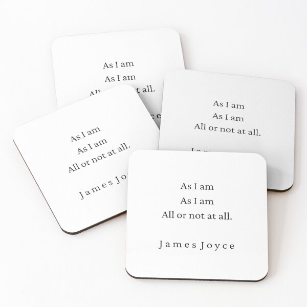 Item preview, James Joyce Poem As I am designed and sold by brownbread-.