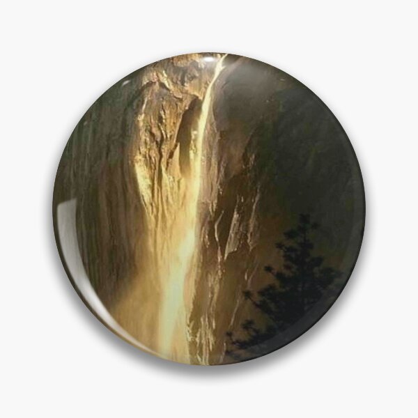 Item preview, YOSEMITE NATIONAL PARK : Horsetail Waterfall Sun-lit Print designed and sold by posterbobs.