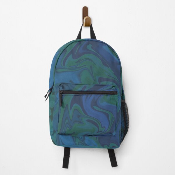 Item preview, Dark Green Blue Cyan Emerald Marble Liquid Pattern Painting Texture designed and sold by harmoneer.
