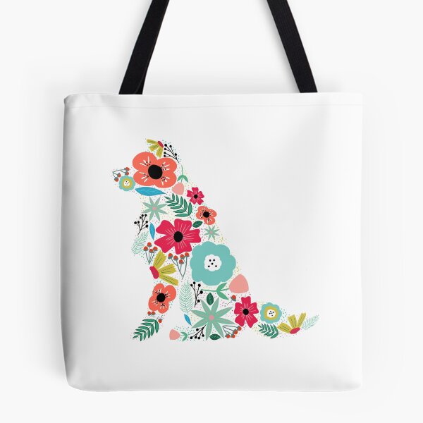 Item preview, Border Collie Floral designed and sold by Nicolestes.