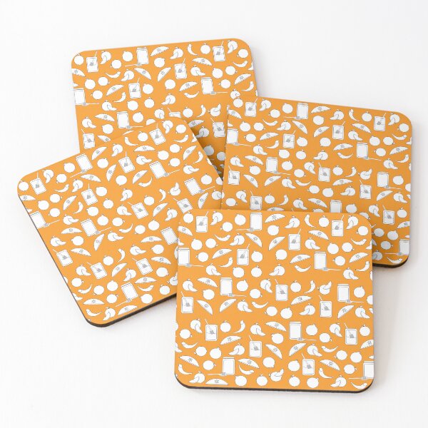 Item preview, Black White Rosh Hashanah symbols on Orange background designed and sold by sigdesign.
