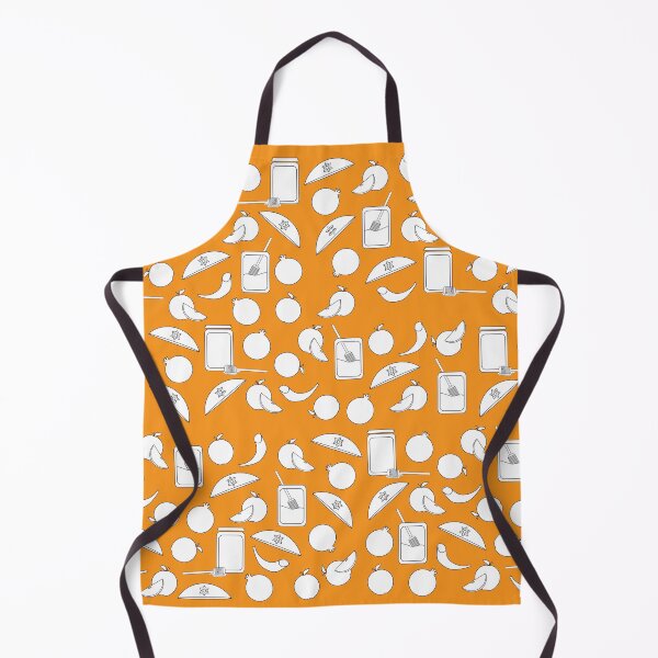 Item preview, Black White Rosh Hashanah symbols on Orange background designed and sold by sigdesign.