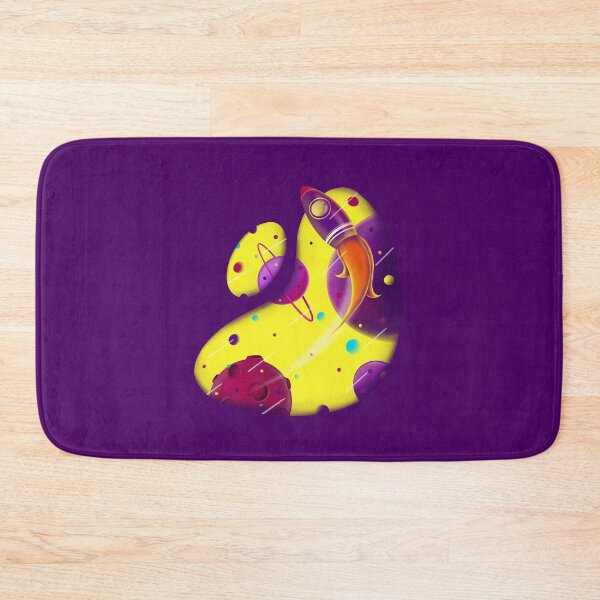 Item preview, A cartoon space rocket exploring new galaxies designed and sold by Cat N' Doodles.