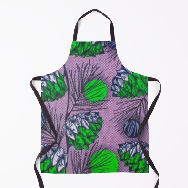 Item preview, Green Pinecorns Leaves African Wax Print designed and sold by africanvisuals.
