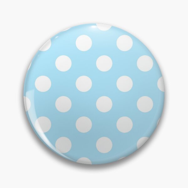 Item preview, White Polka Dots on Soft Blue Background designed and sold by Bumblefuzzies.