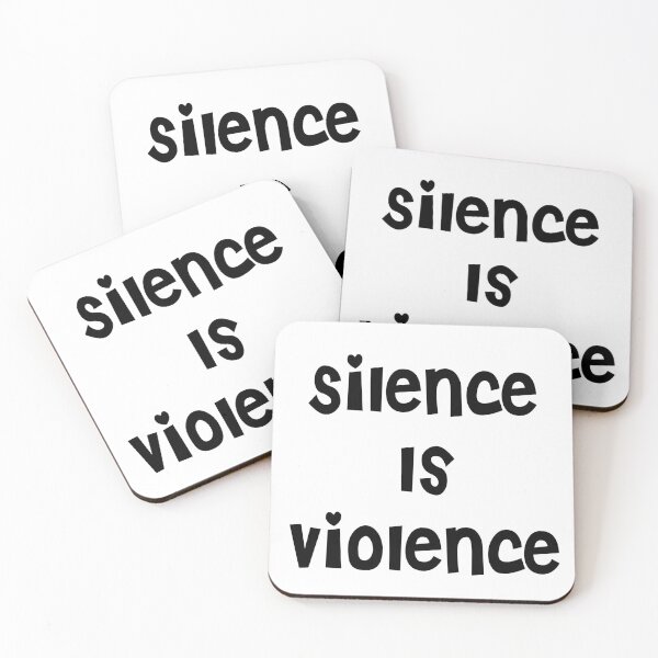 Item preview, silence is violence  designed and sold by pandastickers.