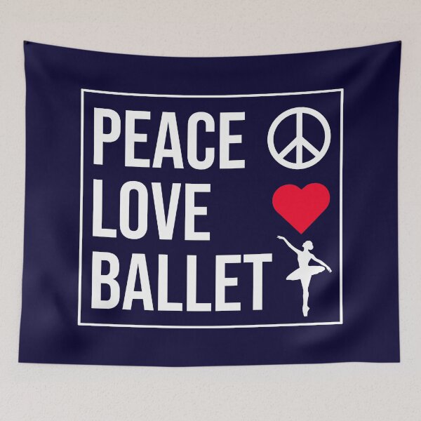 Item preview, Peace Love Ballet designed and sold by CatArtStore.