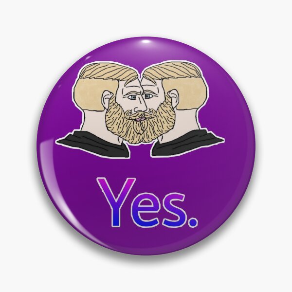 Item preview, Gay Yes Chad Meme designed and sold by marjard.