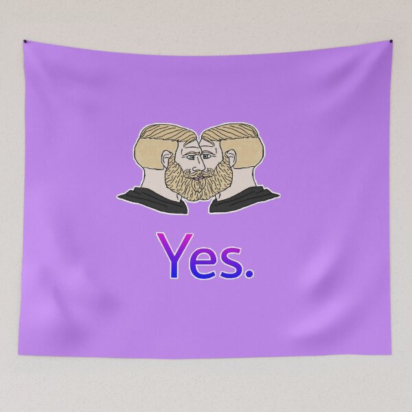 Item preview, Gay Yes Chad Meme designed and sold by marjard.