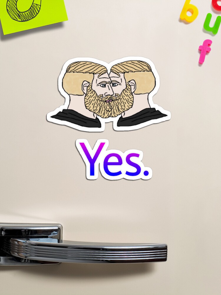 mlm yes chad / gay meme - Yes Chad - Sticker