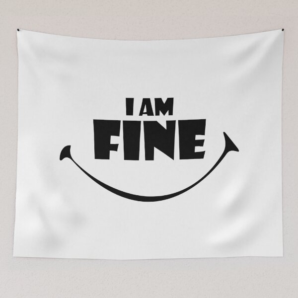 Item preview, I am fine white lie party designed and sold by IrisDesign20.
