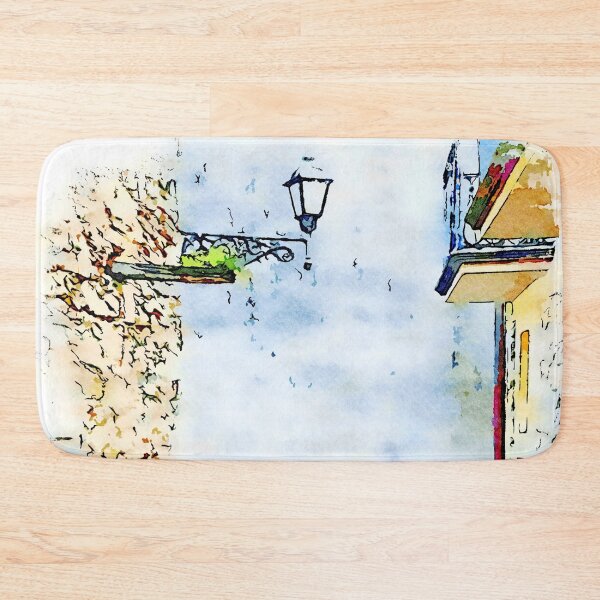 Item preview, Glimpse of an alley with steps and lamppost designed and sold by Giuseppe Cocco.