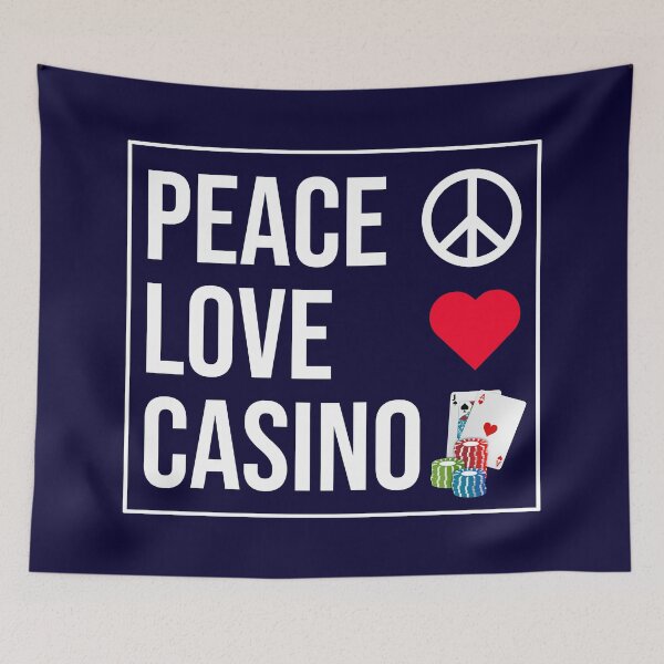 Item preview, Peace Love Casino designed and sold by CatArtStore.