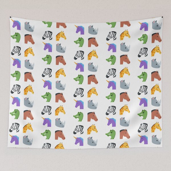 Item preview, Sticker pack zoo animals giraffe zebra horse and others designed and sold by PaperDreamPod.