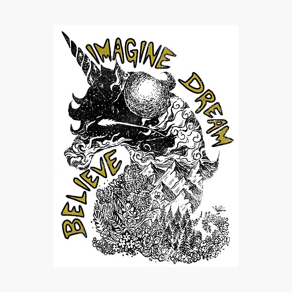 Item preview, Imagina. Sueño. Creer. (Blanco) designed and sold by keeveneo.