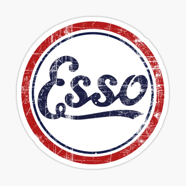 Logo rétro Esso Sticker