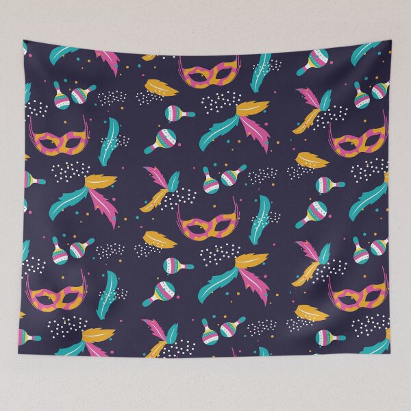 Aperçu de l'œuvre Cadeau de motif festif de carnaval coloré créée et vendue par Patterntastic.