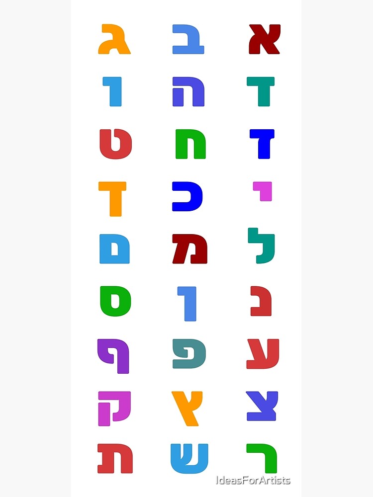 Free Printable Hebrew Alphabet Chart Aleph Bet Chart For Printing Images