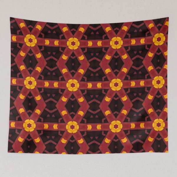 Item preview, Red and Yelloe Floral Pattern designed and sold by StheticStop.