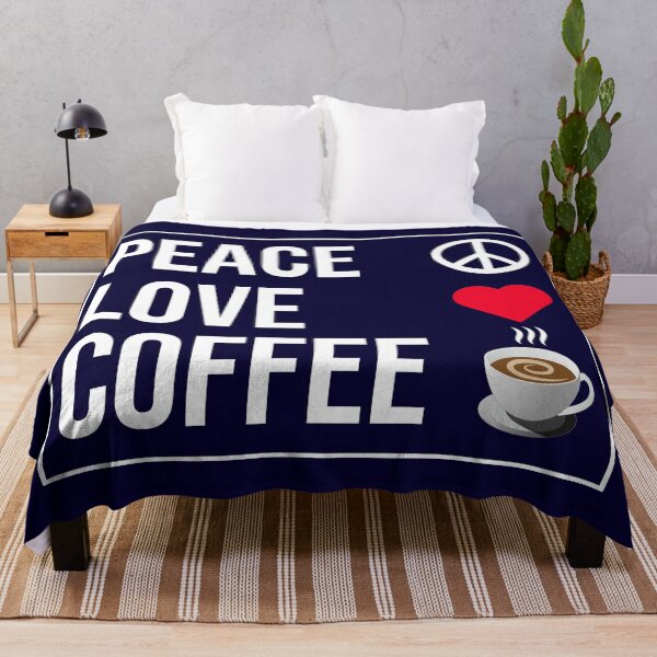 Item preview, Peace Love Coffee designed and sold by CatArtStore.