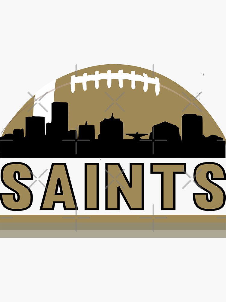 Vintage Retro New Orleans Football Skyline Sticker for Sale by ArtistThara