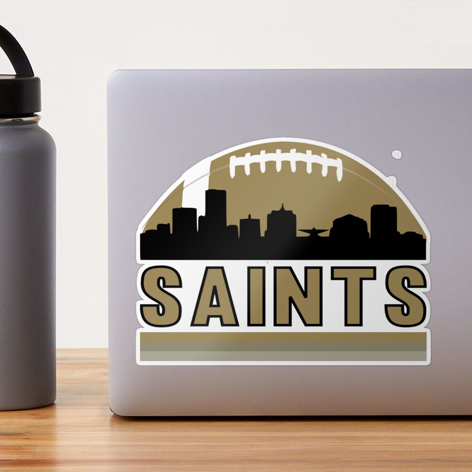 Vintage Retro New Orleans Football Skyline Sticker for Sale by ArtistThara