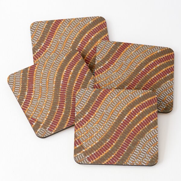 Item preview, Colorful White, Red, Orange African Wax Print designed and sold by africanvisuals.