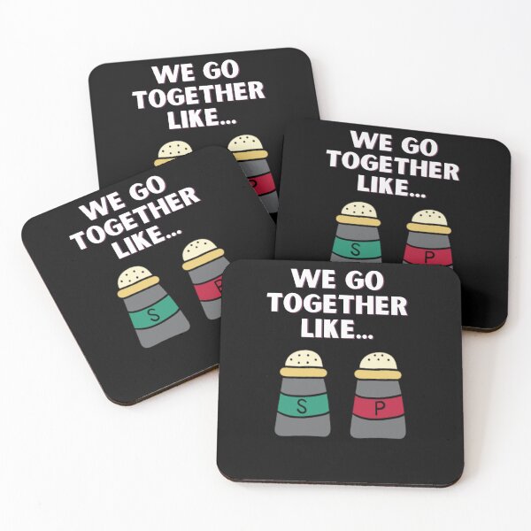 Item preview, We Go Together Like... Salt and Pepper designed and sold by denisetees.