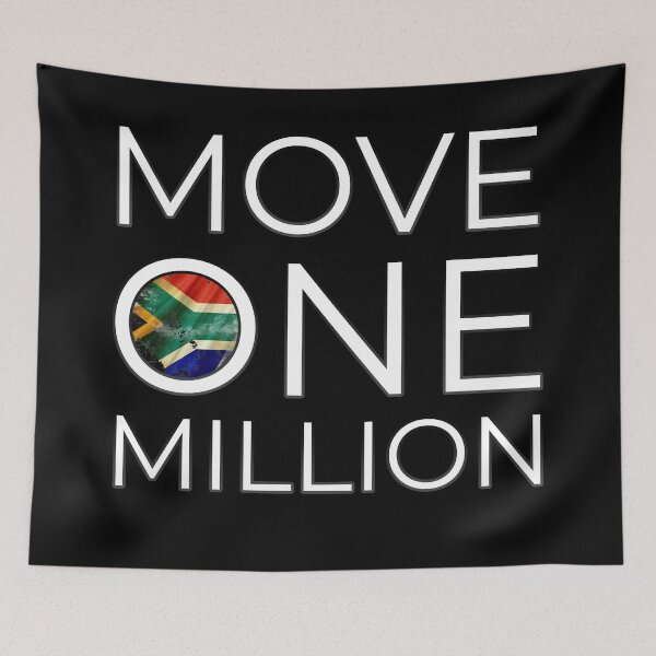 Item preview, Move One Million South Africa Flag designed and sold by arendbotha.