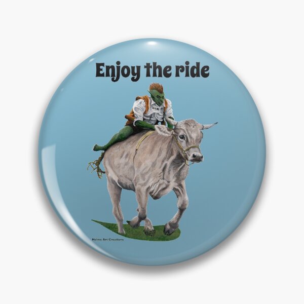 Item preview, Goblin Cowboy Cow Race Realistic Artwork designed and sold by HelmsArt.