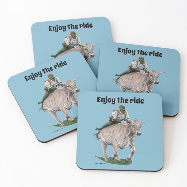 Item preview, Goblin Cowboy Cow Race Realistic Artwork designed and sold by HelmsArt.