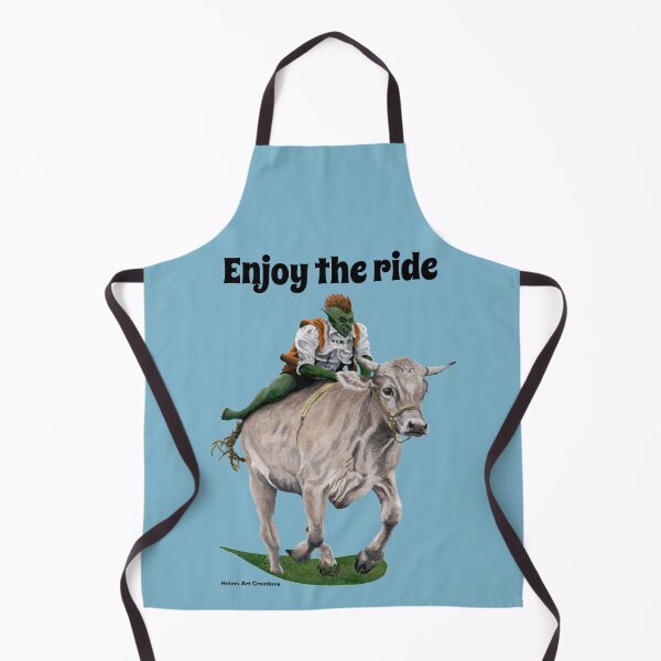 Item preview, Goblin Cowboy Cow Race Realistic Artwork designed and sold by HelmsArt.