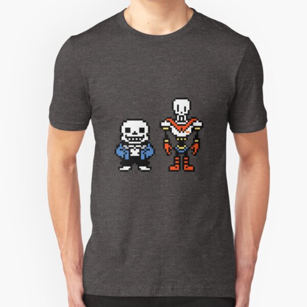 Undertale - Sans and Papyrus Slim Fit T-Shirt