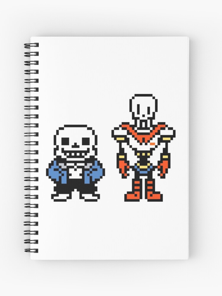 Undertale Sans Pixel Art | Spiral Notebook