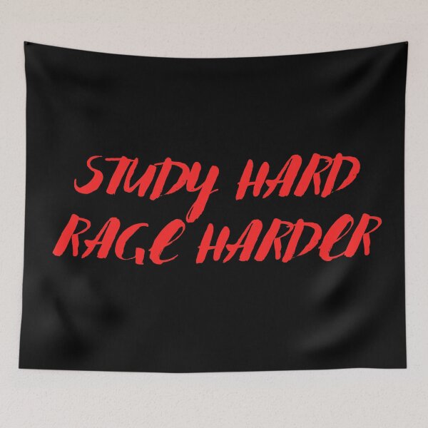 Item preview, study hard rage harder designed and sold by fullsendtv.