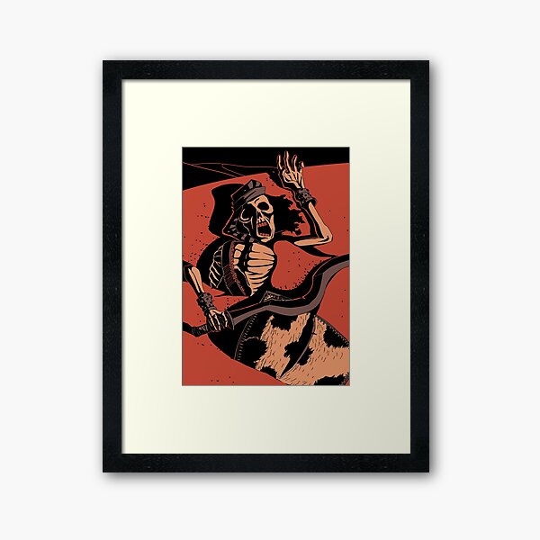 decoration illustration momie egyptien desert Impression encadrée