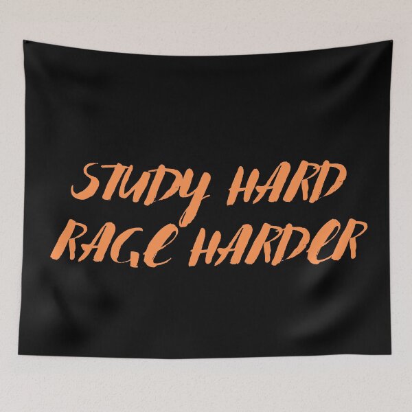 Item preview, study hard rage harder designed and sold by fullsendtv.