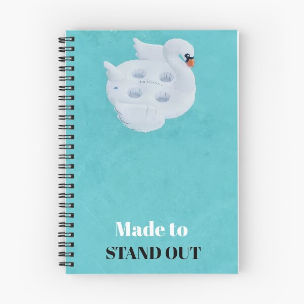 Item preview, Made to Stand Out - Plastic Blow Up White Swan on Clear Blue Water designed and sold by JellyBeenzz.