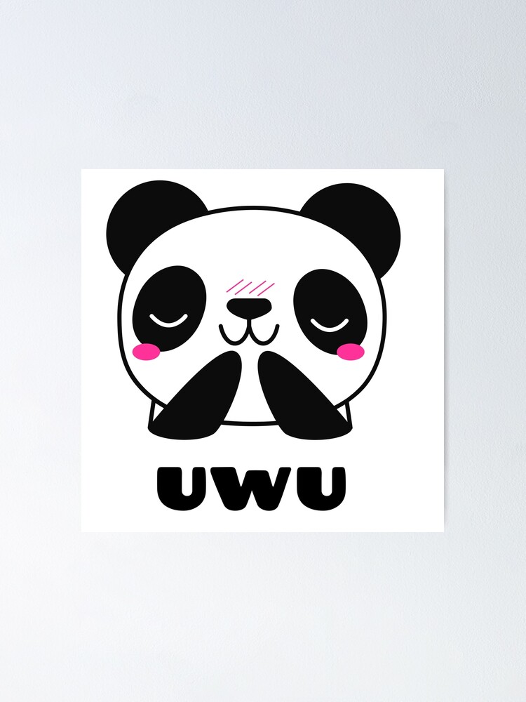 Póster bebé kawaii lindo panda uwu» de sassywaffles | Redbubble