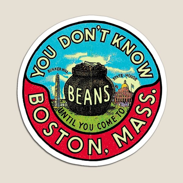 Calcomanía Boston Vintage Imán