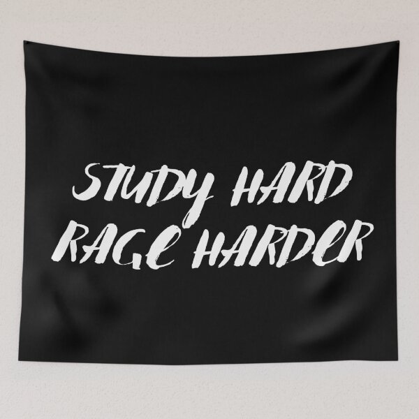 Item preview, study hard rage harder designed and sold by fullsendtv.
