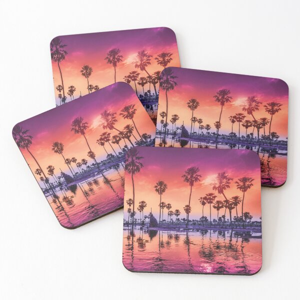 Item preview, Palm Tree Colorful Lake Sunset designed and sold by PlanetPrints.
