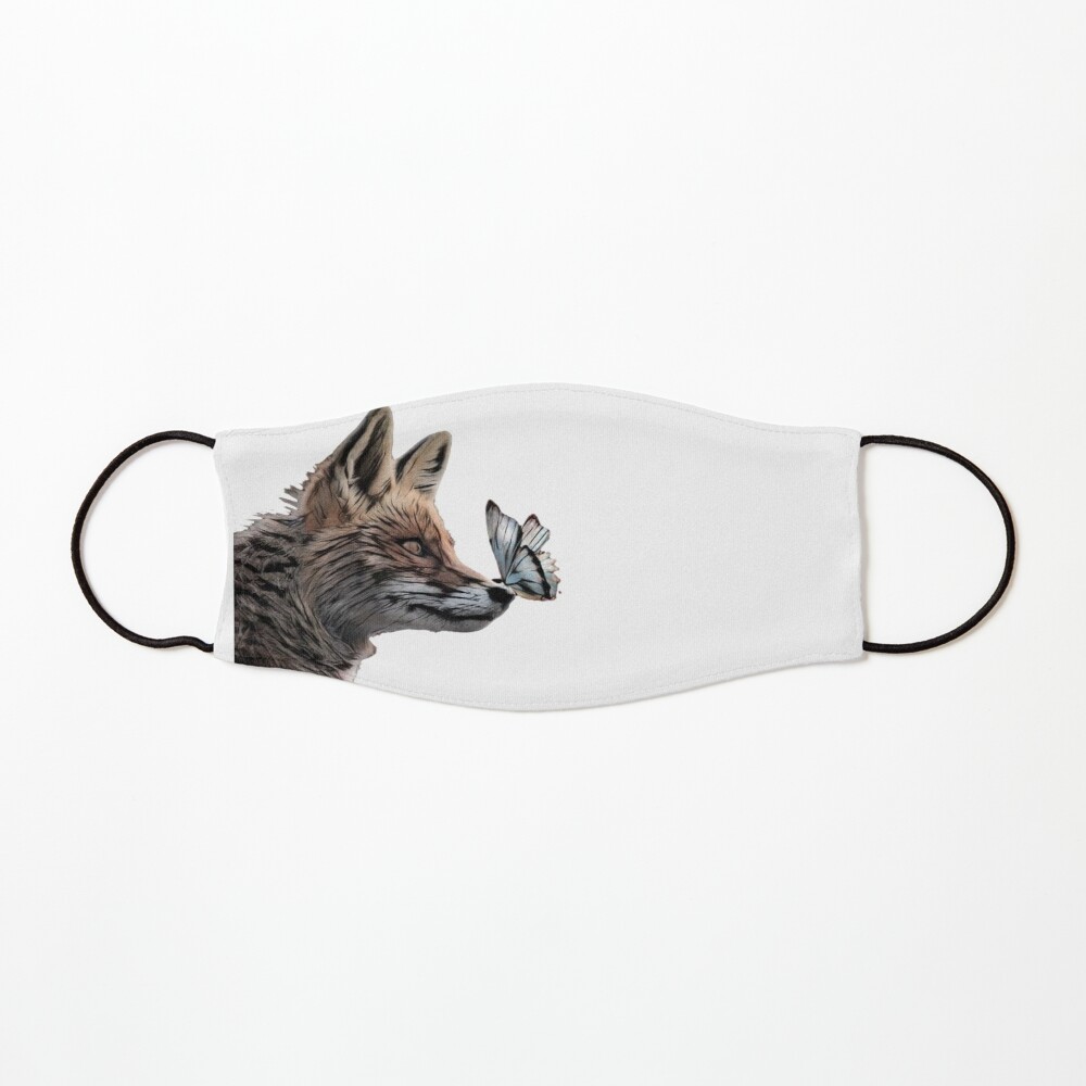 fox with her friend butterfly Mask