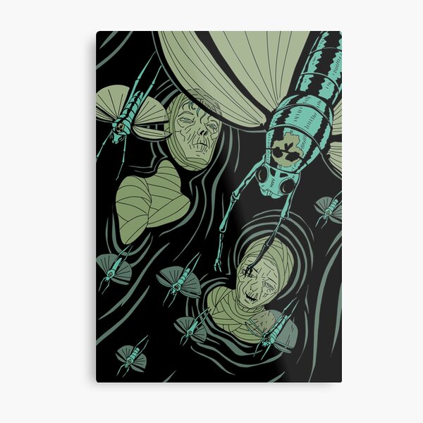 decoration illustration momie egyptien insecte peste Impression métallique