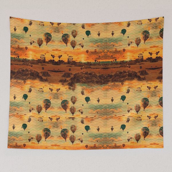 Item preview, sun set with hot air balloon designed and sold by BIA COLLECTION.