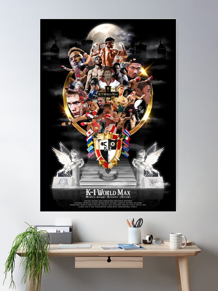 Original K-1 WORLD MAX POSTER by shunsukevisuals | Poster