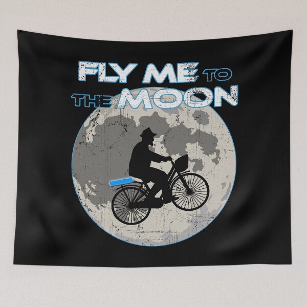 Item preview, Fly me to the Moon e-bike designed and sold by NicGrayGraphic.