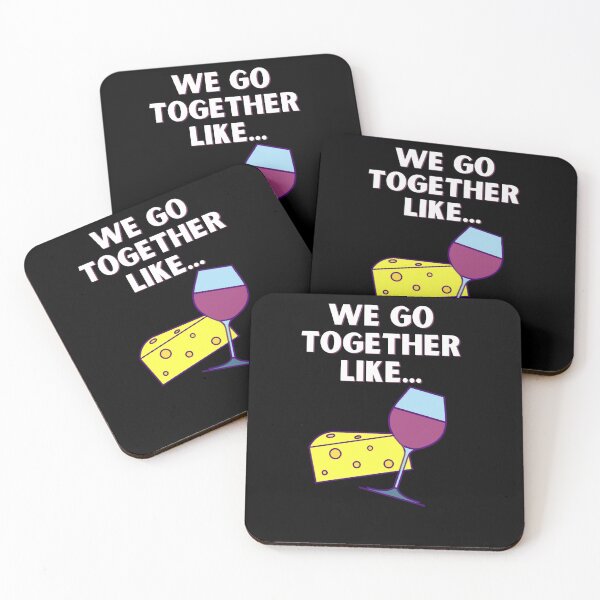 Item preview, We Go Together Like... Cheese and Wine designed and sold by denisetees.