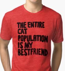 Cat Population Tri-blend T-Shirt