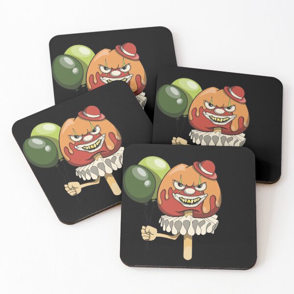Item preview, Halloween caramel candy apple scary clown designed and sold by Fruit-Tee.